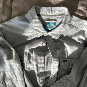 RVCA Casual Button Down Julian Davidson Collection